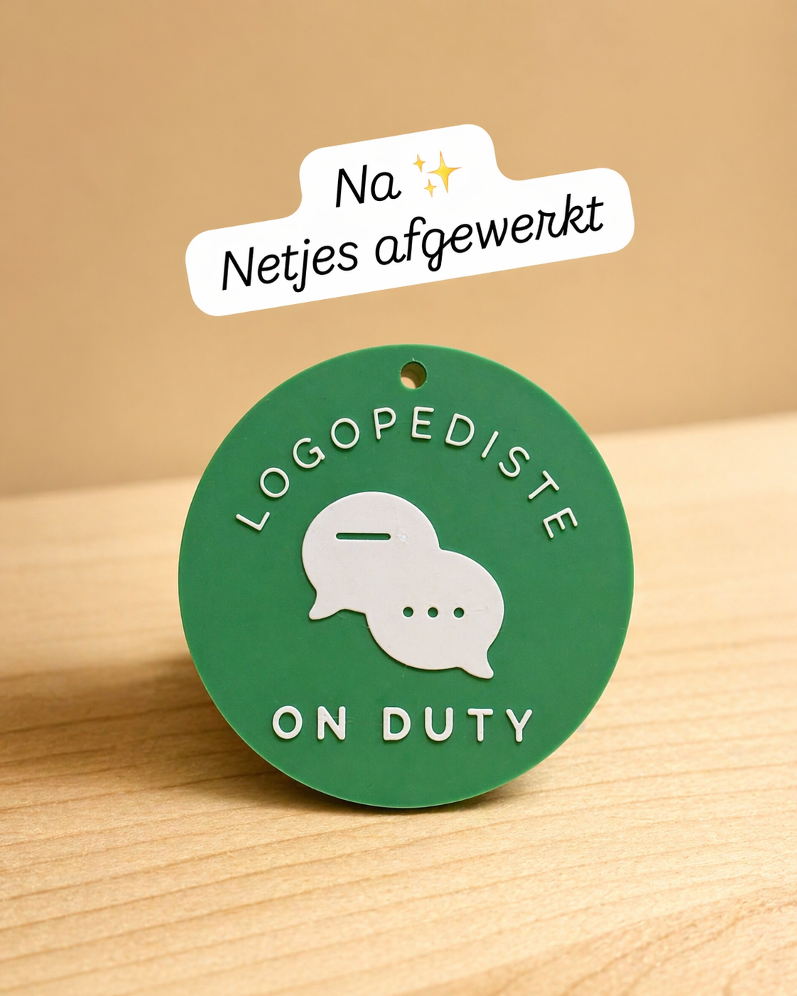 Sleutelhanger LOGOPEDISTE ON DUTY