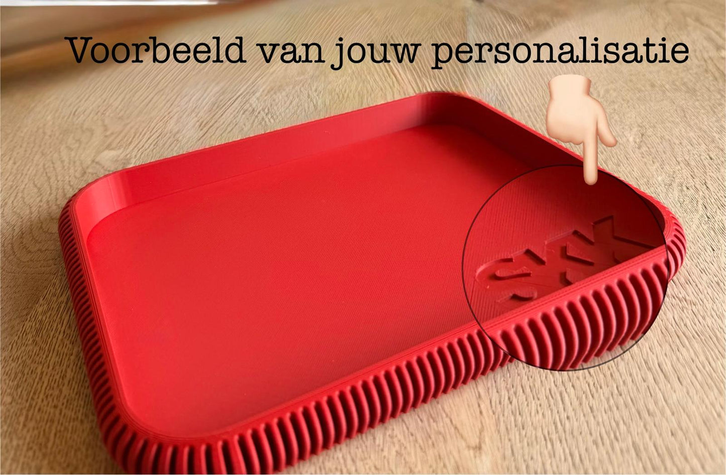 Personaliseerbare tray